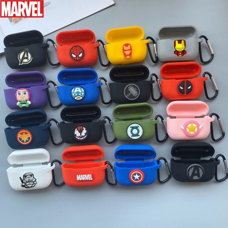 Marvel and DC characters Silicone Case For Airpods