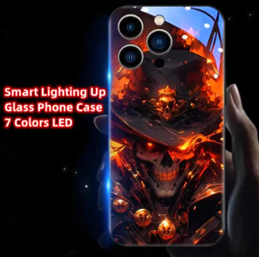 Smart LED Light Up Glass Phone Case For iPhone